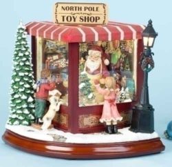Animated Musical Santa’s Toy Shop