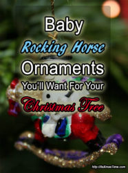 baby rocking horse tree ornaments for christmas tree