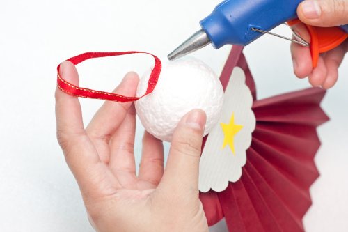 how to make a christmas tree angel ornament