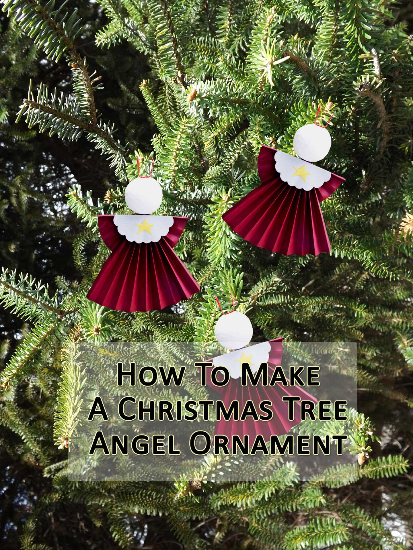 how to make a christmas tree angel ornament