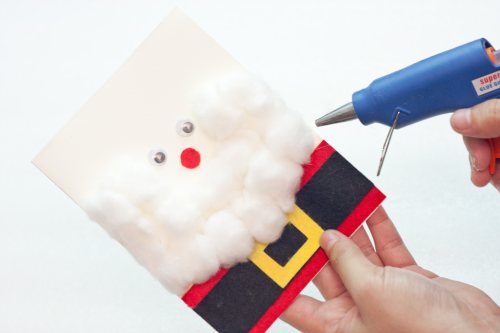 how to make a 3D santa claus greeting card - 14