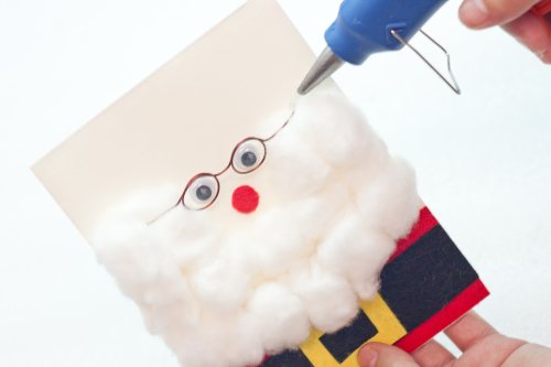 how to make a 3D santa claus greeting card - 16