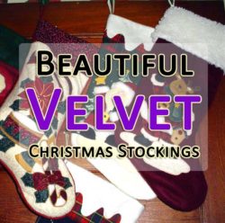 beautiful velvet christmas stockings