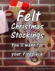 Felt Christmas Stockings for your Fireplace